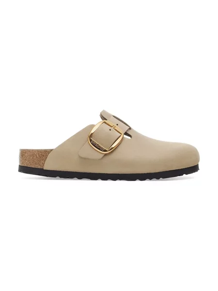 Șlapi Birkenstock din piele maro