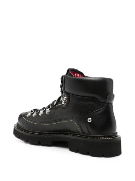Botine Dsquared2 cu șireturi din piele negru