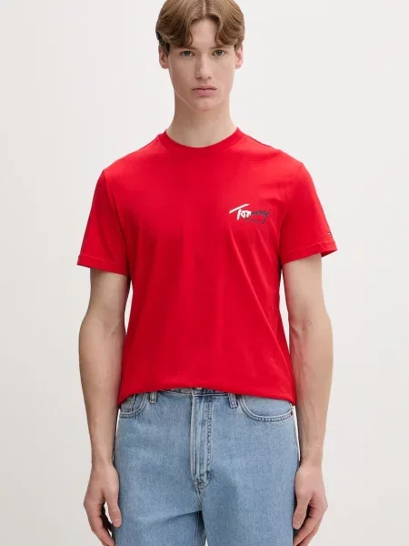 Tommy Jeans tričko červené