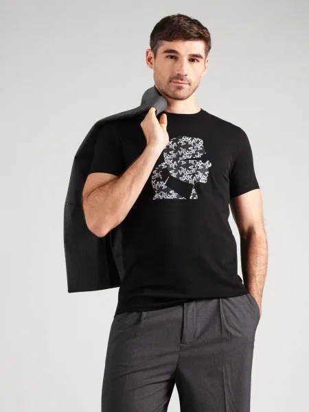 Karl Lagerfeld Tricou negru alb