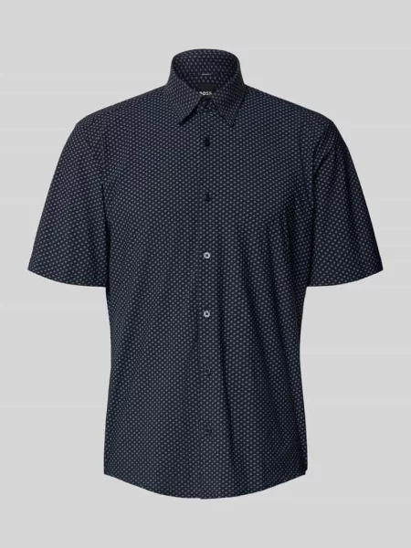 Koszula casualowa o kroju regular fit z kołnierzykiem typu kent model LIAM' Boss