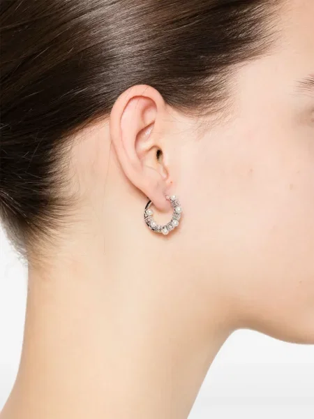 Cercei Swarovski argintiu