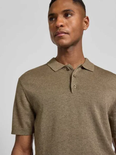 Koszulka polo o kroju regular fit z listwą guzikową model BELLS' Casual Friday