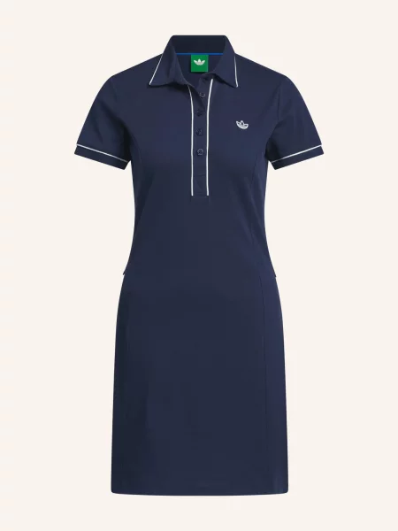 Adidas Originals Polo Šaty Z Piké Originals tmavě modrá bílá