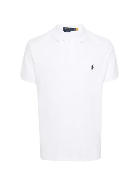 Lung tricou polo Polo Ralph Lauren cu decolteu rotund albastru