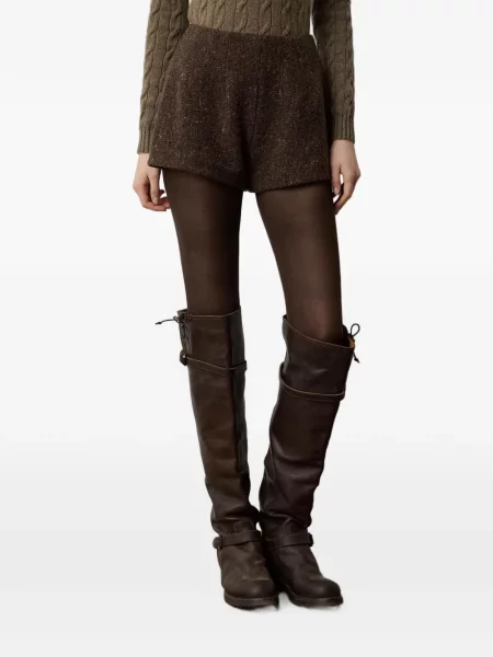 Σορτς Ralph Lauren Collection tweed καφέ