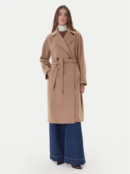 Weekend Max Mara Παλτό μεταβατικό Cascia μπεζ