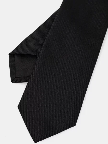 Шелковый галстук Hugo черный