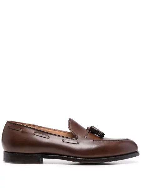 Pantofi loafer Crockett & Jones din piele maro