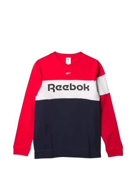 Hanorac crewneck Reebok cu decolteu rotund roșu
