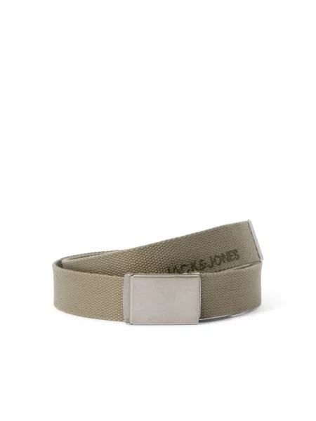 JACK & JONES Curea JACLONDON stuf / argintiu verde