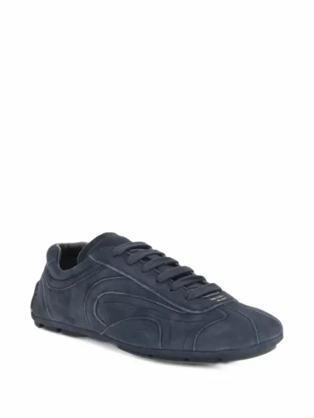 Sneakerși Prada din piele albastru