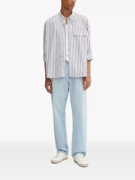 Pulover Levi's® cu autograf cu cordon cu 5 buzunare alb