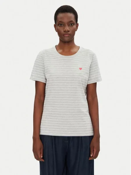 Fransa T-shirt Regular Fit siva
