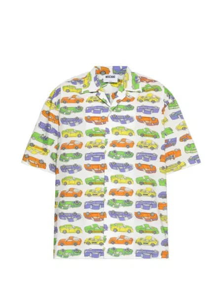 Риза Moschino с принт бяло