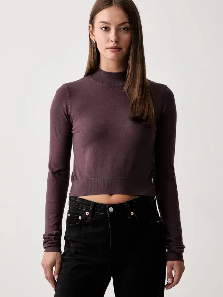Silvian Heach pulover pentru femei cu vâscoză NEIVELI violet