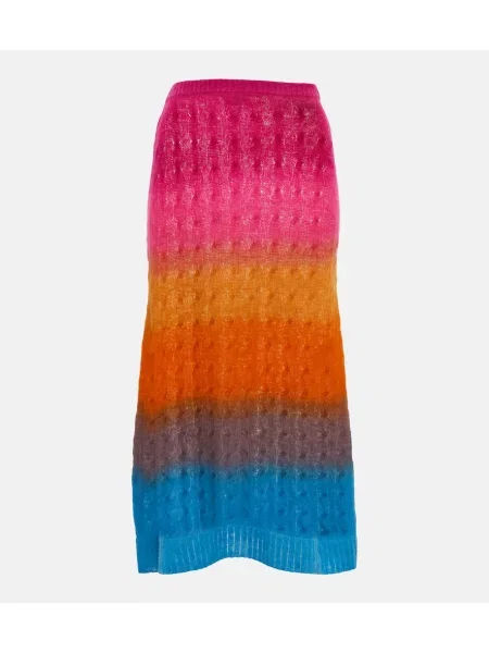 Fustă midi Etro de lână până la genunchi