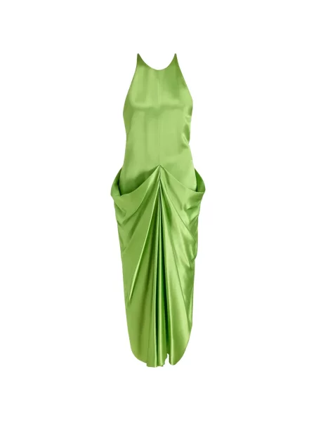 Rochie Khaite drapată verde