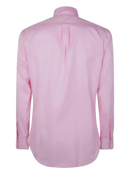 Haftowana koszula Polo Ralph Lauren w paski szara