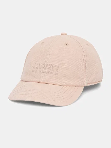 Maison Margiela czapka z daszkiem pomarańczowa
