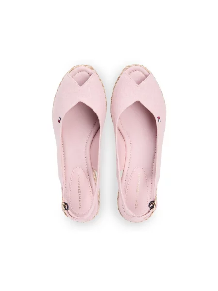 Tommy Hilfiger Espadrilles Mid Wedge Espad Slingback Speck Rózsaszín bézs