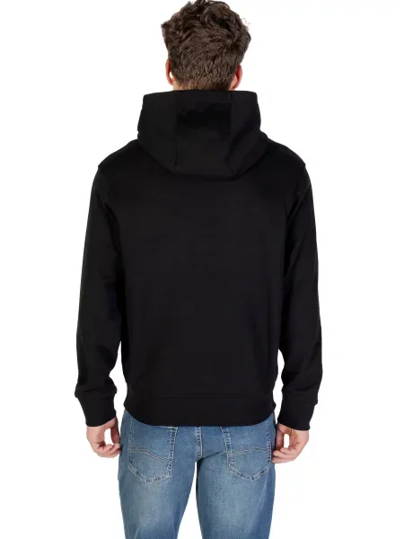 Hoodie Armani s kapuco črna