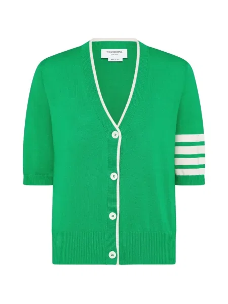 Scurt cardigan Thom Browne verde