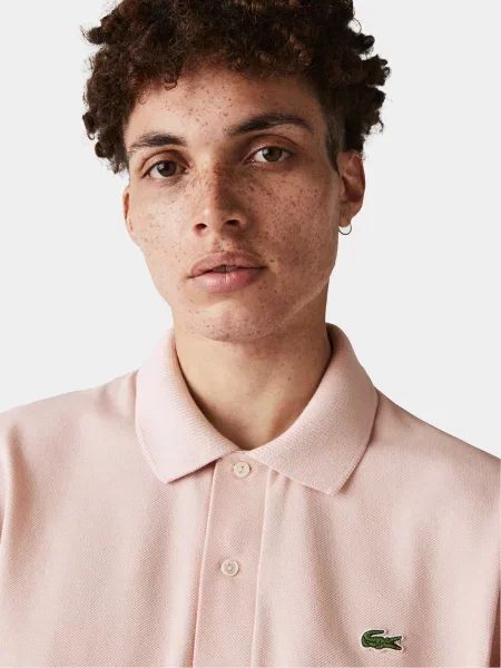 Поло Lacoste розовое
