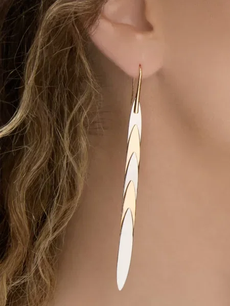Lung cercei Jennifer Fisher cu pene