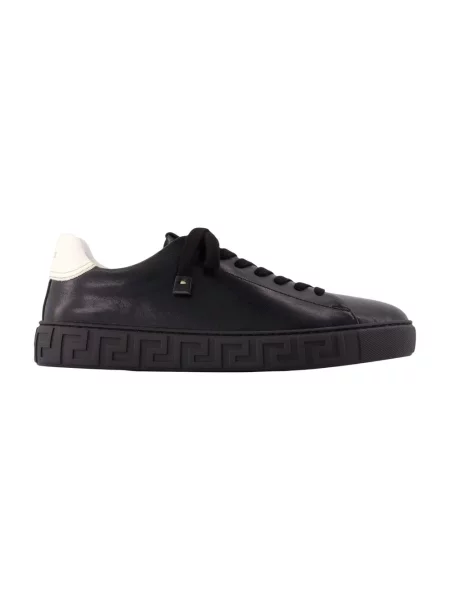 Sneakersy Versace skórzane czarne