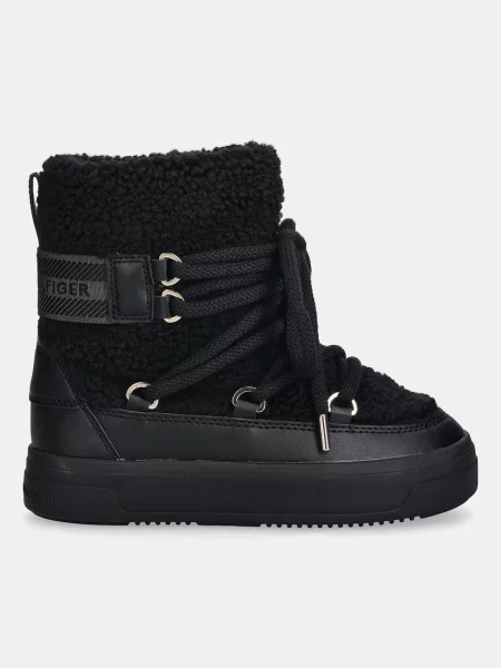 Cizme de zăpadă Tommy Hilfiger negru