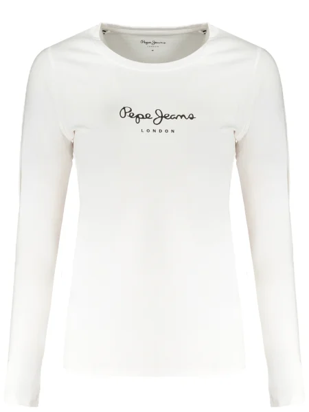 Majica z dolgimi rokavi Pepe Jeans bela