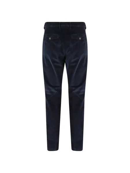 Pantaloni Myths de catifea cord albastru