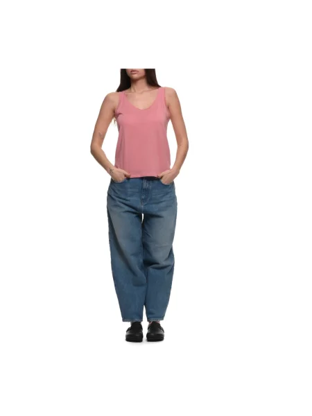 Top Majestic Filatures casual różowy