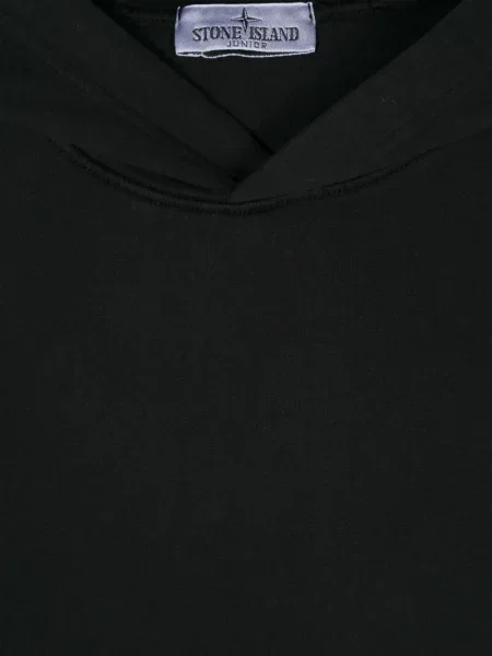 Bluza z kapturem dziecięca Stone Island czarna