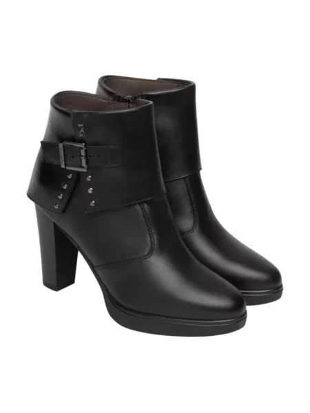 Buty do kostki Nerogiardini skórzane czarne
