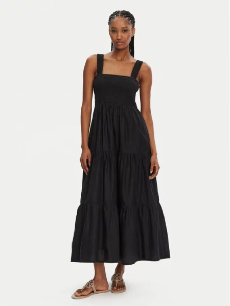 Seafolly sukienka Faithful Midi Dress czarna