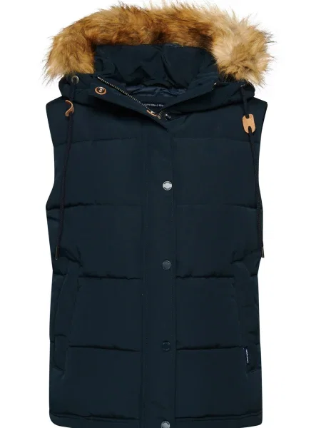 Superdry & Co Vestă Everest marin / maro albastru