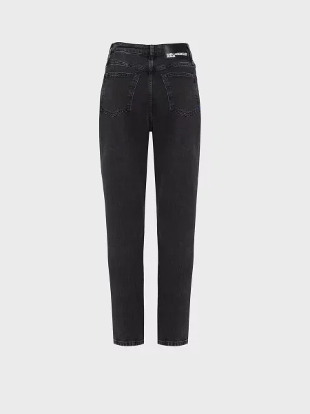 Прямі джинси Karl Lagerfeld Jeans бавовна/еластан чорний