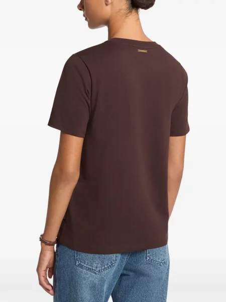 Tricou Michael Kors cu autograf maro