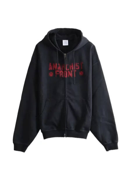 Hanorac cu glugă Vetements cu imagine negru