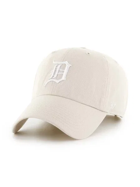 Шапка с козирка MLB Detroit Tigers с апликация бежово