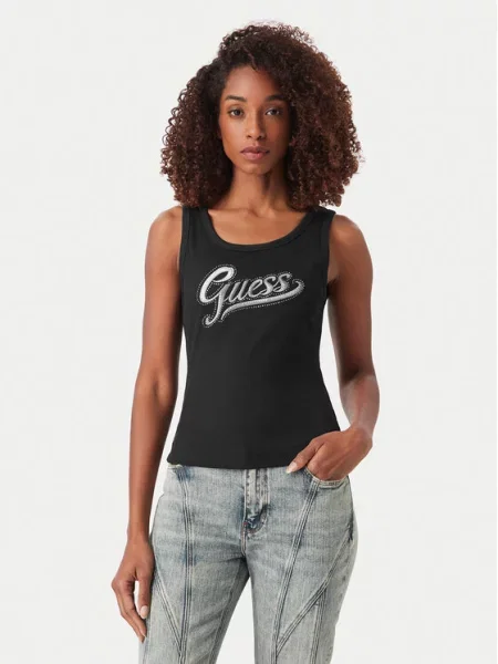 GUESS Top srebrno siva crna