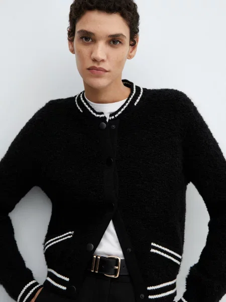 Кардиган MANGO Bruna чорний