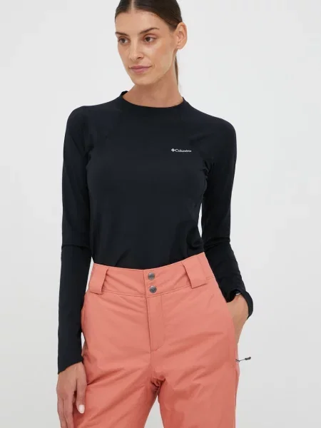 Columbia funkčné tričko s dlhým rukávom dámske Midweight Stretch čierna