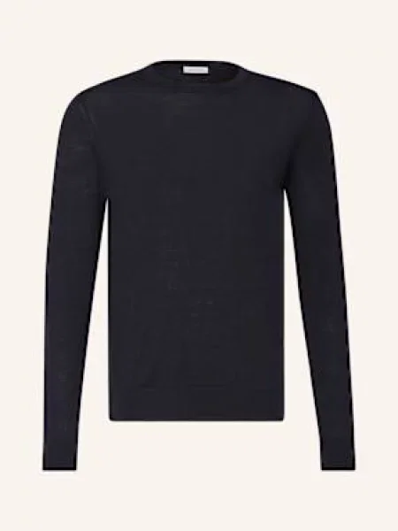 Seidensticker Sweter Z Wełny Merynosowej blau