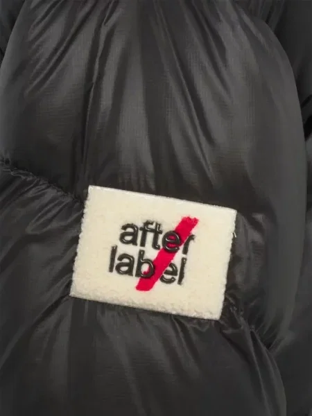 Geacă cu puf After Label cu glugă negru