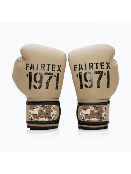 Боксови ръкавици Fairtex F-DAY 2 Limited Edition каки бежово