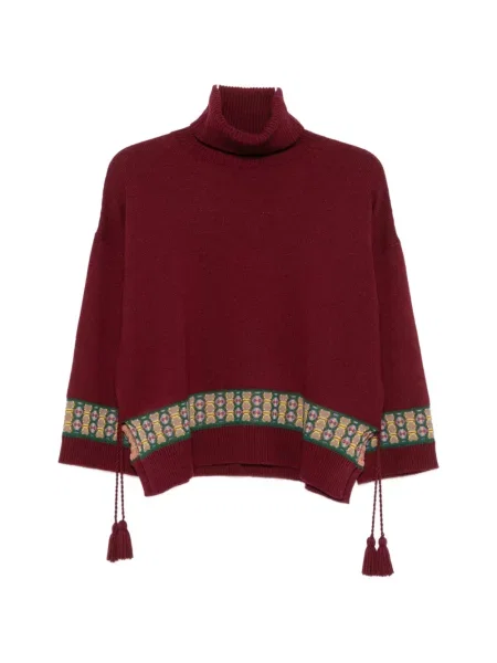 Pulover Etro cu imprimeu geometric roșu