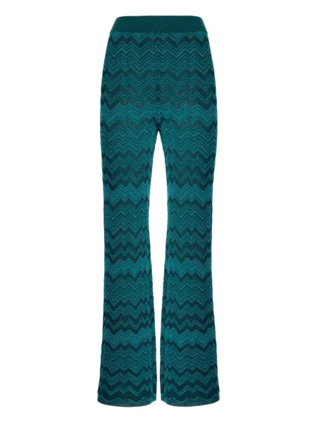 Pantaloni Missoni tricotate verde